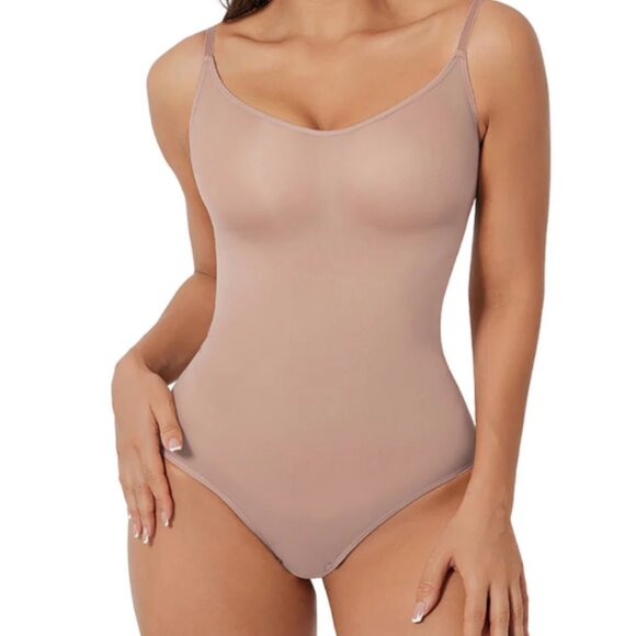 Beige Women's Shapewear Bodysuit - Picture 1 of 3